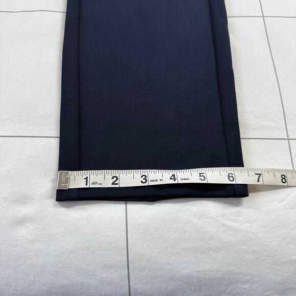 Jude Connally Pants Women Large Dark Navy Blue Olivia Ankle Back Zip Stretch New - Picture 13 of 13